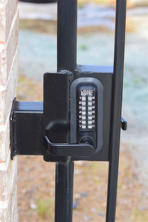 steel lock box for gate|external combination gate locks.